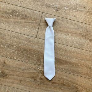 Chaps Boys Clip-on White tie